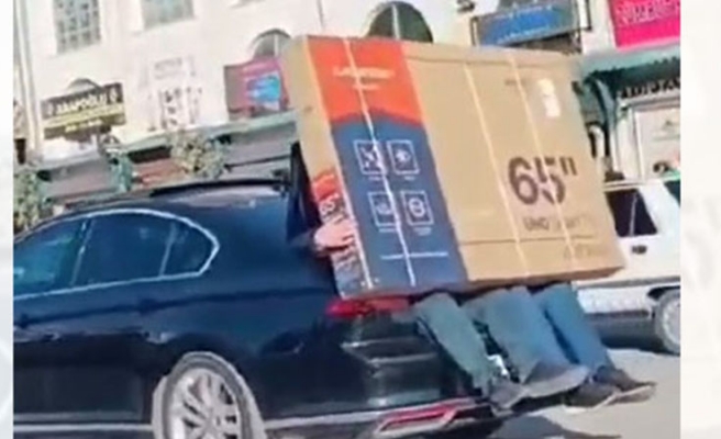 Haliliye'de tehlikeli televizyon taşımacılığına idari para cezası