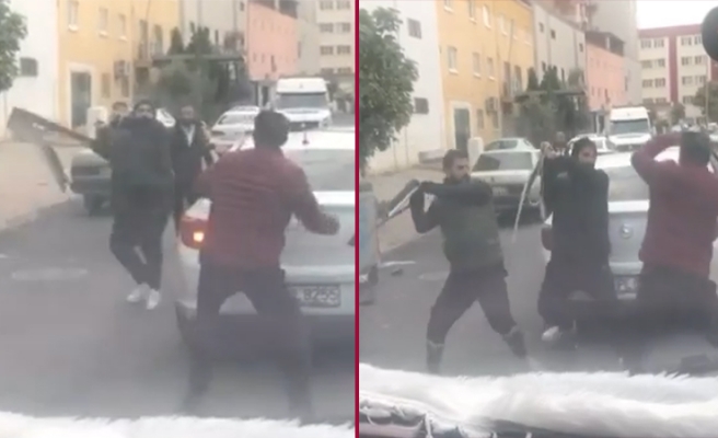 Kaza sonrası çıkan kavgada tampon parçasıyla saldırdı