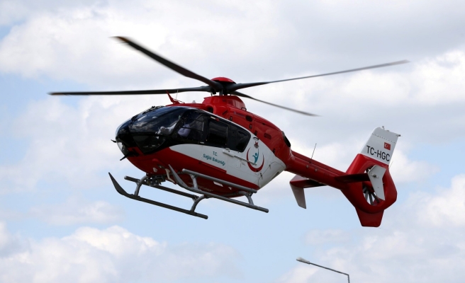 Ambulans helikopterle Şanlıurfa’ya getirildi