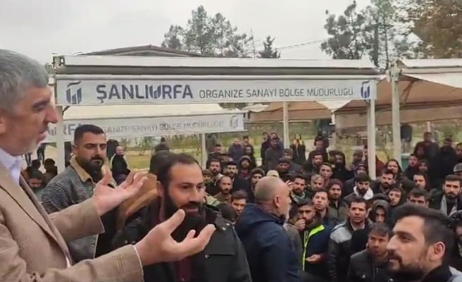 Urfa’da eylemdeki işçiler camide toplandı! Müftü geldi