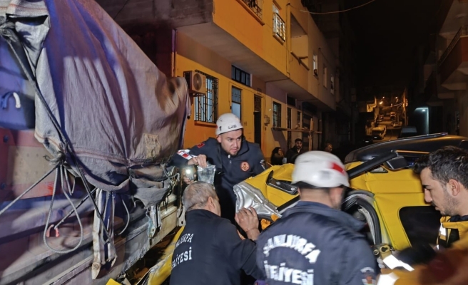 Eyyübiye'de gece yarısı tır kazası