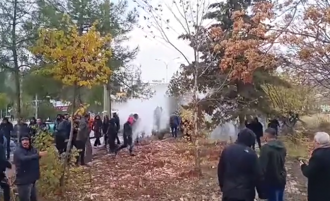 Şanlıurfa’da eylemdeki tekstil işçilerine müdahale