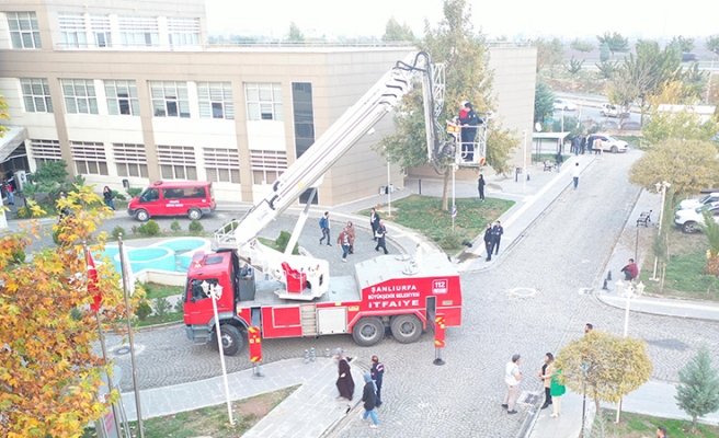 Şanlıurfa’da hastanede yangın tatbikatı!